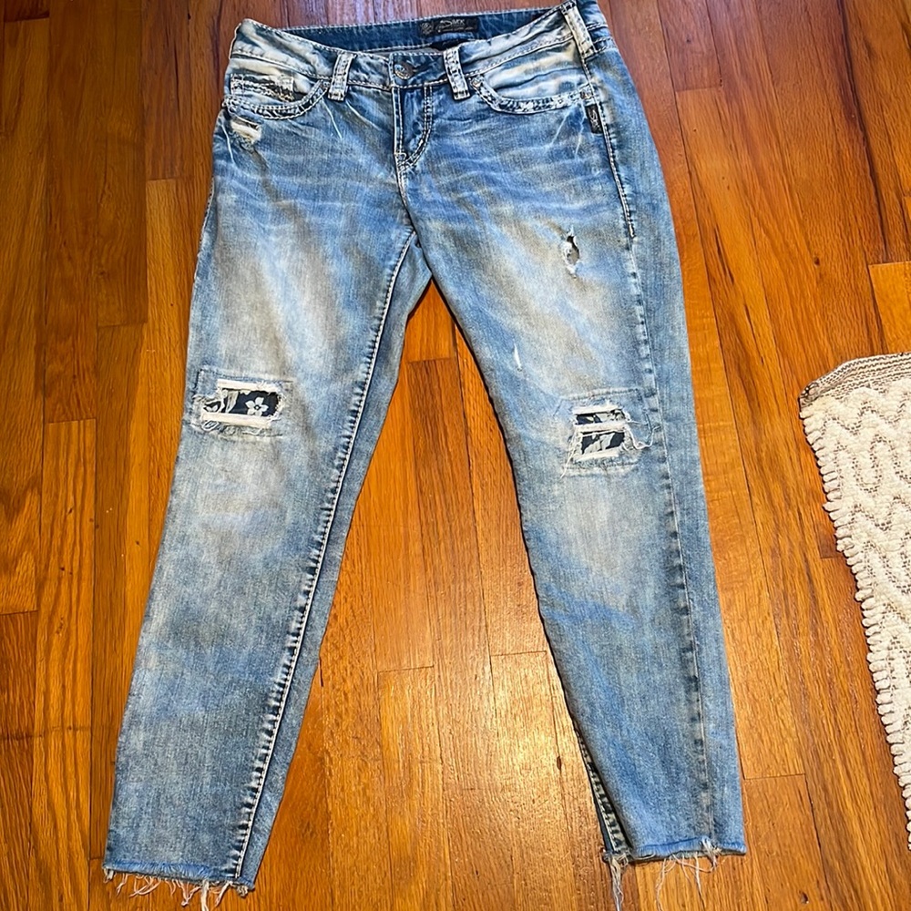 Silver AIKO Mid ankle Skinny W28/L26